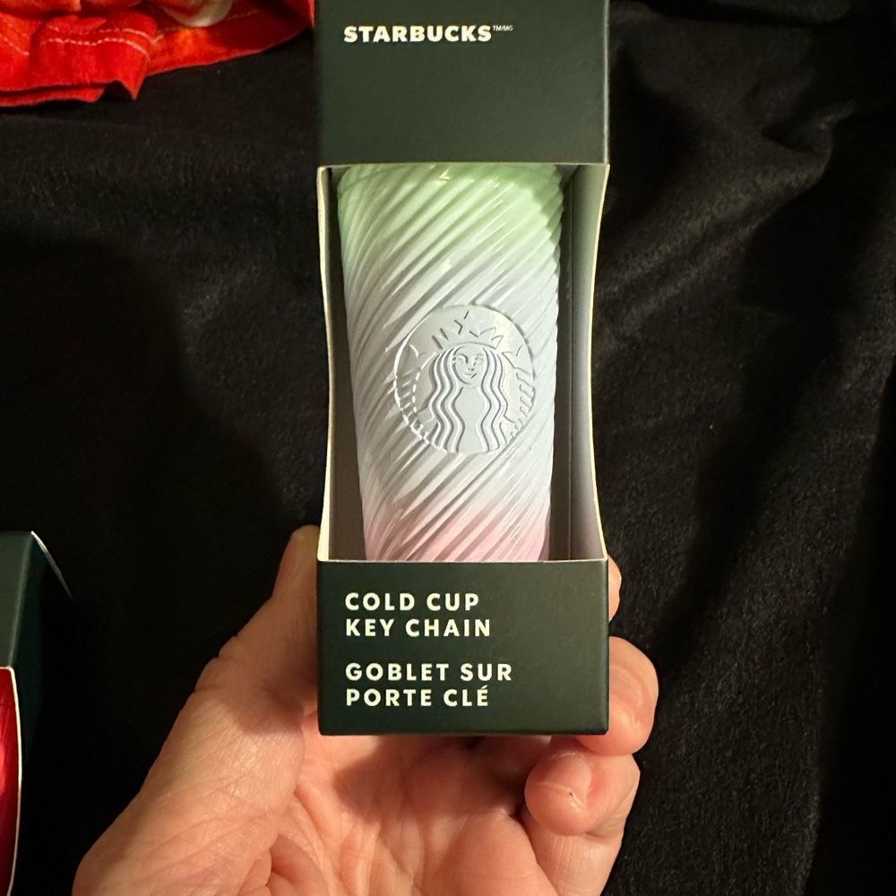 Starbucks Green and Pink Phone Stand Accessory